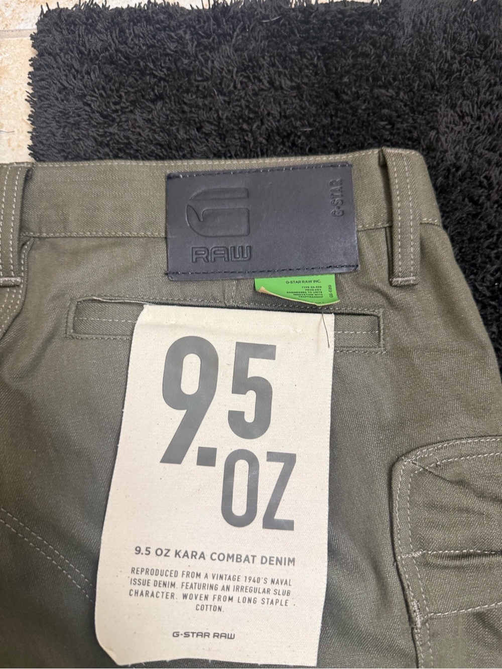 G-Star Olive Green Tactical Cargo Pants - Picture 9 of 9